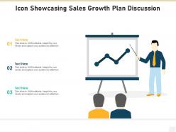 Icon showcasing sales growth plan discussion