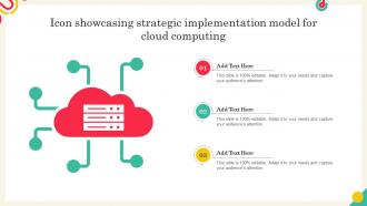 Icon Showcasing Strategic Implementation Model For Cloud Computing