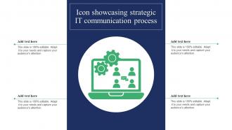 Icon Showcasing Strategic It Communication Process