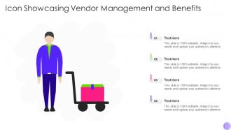Icon Showcasing Vendor Management And Benefits