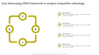Icon Showcasing Vrio Framework To Analyze Competitive Advantage