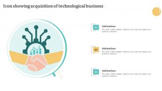 Icon Showing Acquisition Of Technological Business