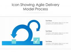 Icon showing agile delivery model process