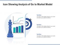 Icon showing analysis of go to market model