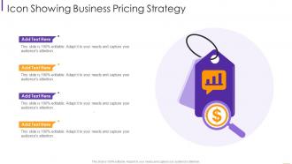 Icon showing business pricing strategy