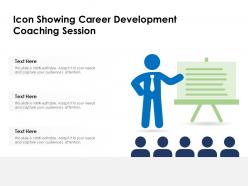 Icon showing career development coaching session