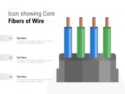 Icon showing core fibers of wire
