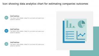 Icon Showing Data Analytics Chart For Estimating Companies Outcomes