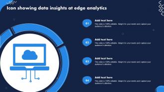 Icon Showing Data Insights At Edge Analytics