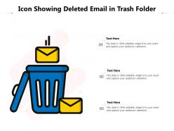 Icon showing deleted email in trash folder