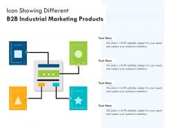 Icon showing different b2b industrial marketing products