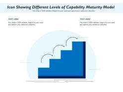 Icon showing different levels of capability maturity model