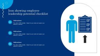 Icon Showing Employee Leadership Potential Checklist