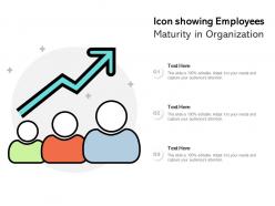 Icon showing employees maturity in organization