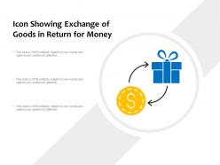 Icon Showing Exchange Of Goods In Return For Money