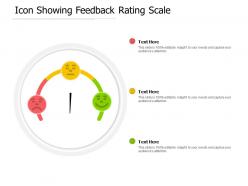 Icon showing feedback rating scale