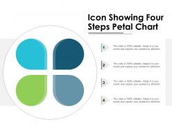 Icon showing four steps petal chart