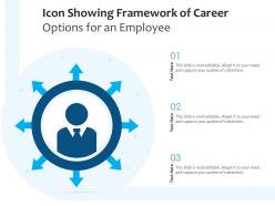 Icon showing framework of career options for an employee