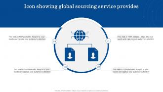Icon Showing Global Sourcing Service Provides