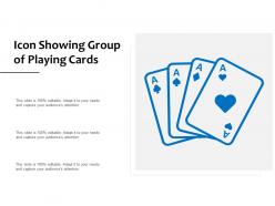 Icon showing group of playing cards