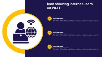 Icon Showing Internet Users On Wi Fi