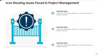 Icon showing issues faced in project management