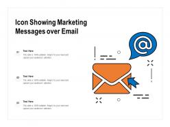 Icon Showing Marketing Messages Over Email