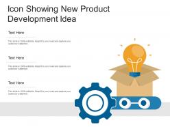 Icon showing new product development idea