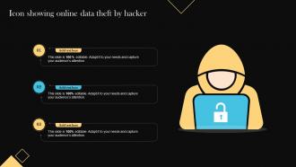Icon Showing Online Data Theft By Hacker