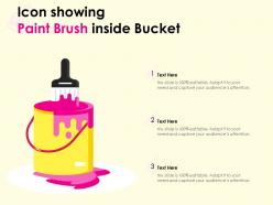 Icon showing paint brush inside bucket