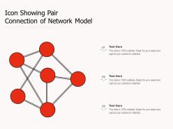 Icon showing pair connection of network model