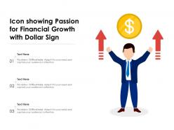 Icon showing passion for financial growth with dollar sign