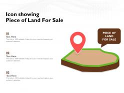 Icon showing piece of land for sale