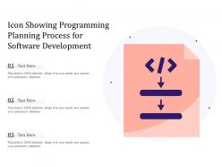 Icon Showing Programming Planning Process For Software Development