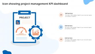 Icon Showing Project Management KPI Dashboard