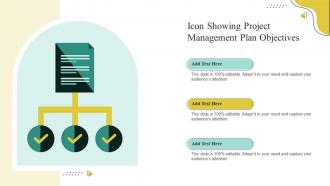 Icon Showing Project Management Plan Objectives