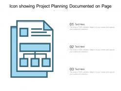 Icon showing project planning documented on page