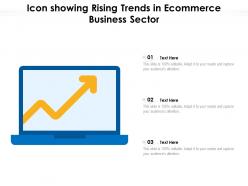 Icon Showing Rising Trends In Ecommerce Business Sector