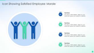 Icon Showing Satisfied Employee Morale