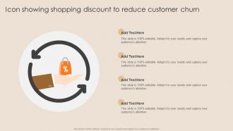 Icon Showing Shopping Discount To Reduce Customer Churn