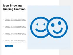 Icon showing smiling emotion