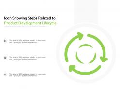 Icon showing steps related to product development lifecycle