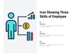 Icon showing three skills of employee