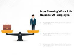 Icon showing work life balance of employee