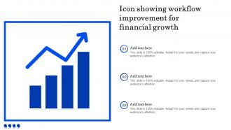 Icon Showing Workflow Improvement For Financial Growth