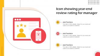 Icon Showing Year End Review Rating For Manager