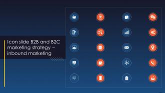 Icon Slide B2B And B2C Marketing Strategy Inbound Marketing