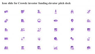 Icon Slide For Crowdz Investor Funding Elevator Pitch Deck