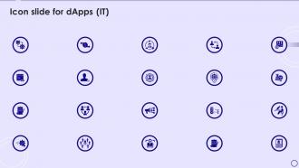 Icon Slide For Dapps IT Ppt Powerpoint Presentation Pictures Ideas