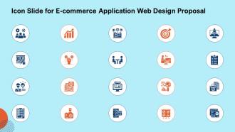 Icon slide for e commerce application web design proposal